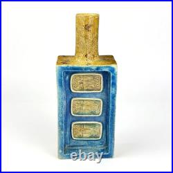 RARE! Vtg MCM Aldo Londi Bitossi Fritte Fish Fused Glass Ceramic Bottle Vase 50s