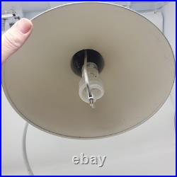 RARE Vtg MCM Turquoise Cone Desk Lamp 18 Perforated Diffuser