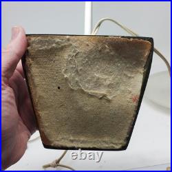 RARE Vtg MCM Turquoise Cone Desk Lamp 18 Perforated Diffuser