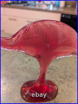 RARE Vtg Mid Century MCM Signed A. PALATNIK Lucite PINK FLAMINGO Figurine 14