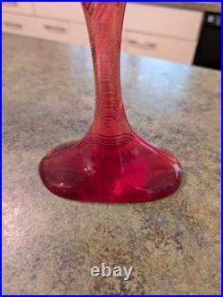 RARE Vtg Mid Century MCM Signed A. PALATNIK Lucite PINK FLAMINGO Figurine 14