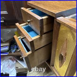 RARE Vtg Mid Century Modern 8 Drawer, 2 Door Wood Jewelry Miniature Dresser RARE Vtg Mid Century Modern 8 Drawer, 2 Door Wood Jewelry Miniature Dresser