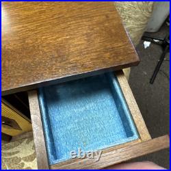 RARE Vtg Mid Century Modern 8 Drawer, 2 Door Wood Jewelry Miniature Dresser RARE Vtg Mid Century Modern 8 Drawer, 2 Door Wood Jewelry Miniature Dresser