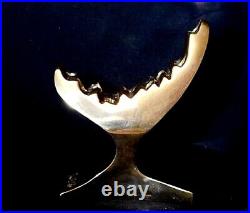 RARE Vtg Mid Century Modern David A Nelson Brutalist Solid Brass Menorah Signed RARE Vtg Mid Century Modern David A Nelson Brutalist Solid Brass Menorah Signed