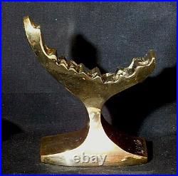 RARE Vtg Mid Century Modern David A Nelson Brutalist Solid Brass Menorah Signed RARE Vtg Mid Century Modern David A Nelson Brutalist Solid Brass Menorah Signed