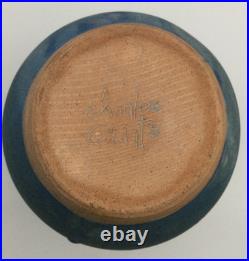RARE c1970s Charles Counts Pottery 7 Vase Splatter Blue Wildenhain Smithsonian