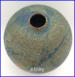 RARE c1970s Charles Counts Pottery 7 Vase Splatter Blue Wildenhain Smithsonian RARE c1970s Charles Counts Pottery 7 Vase Splatter Blue Wildenhain Smithsonian