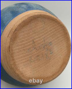 RARE c1970s Charles Counts Pottery 7 Vase Splatter Blue Wildenhain Smithsonian RARE c1970s Charles Counts Pottery 7 Vase Splatter Blue Wildenhain Smithsonian
