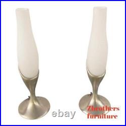 RARE pair of mid century modern laurel table lamps