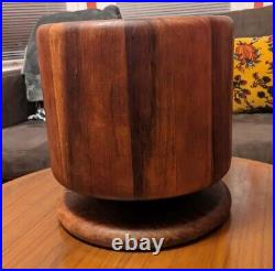 RaRe MID-CENTURY MODERN GUMP'S WOODEN CHAMPAGNE ICE BUCKET Made in AUSTRIA MCM