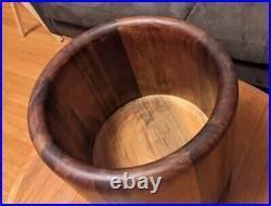 RaRe MID-CENTURY MODERN GUMP'S WOODEN CHAMPAGNE ICE BUCKET Made in AUSTRIA MCM
