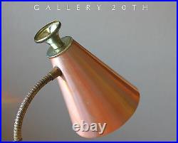 Rare! 1950's Italian Marble Goose Neck Lamp! Raymor Vtg MID Century Modern Retro