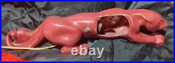 Rare 1950's Jacqueline Mauve Panther Jaguar TV Lamp Light 22 L MCM