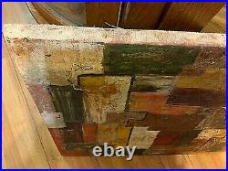 Rare 1950's Mid-Century Modern Abstract Oil Painting