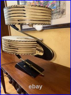 Rare 1950s Mid Century Modern Vintage Majestic Z Lamp
