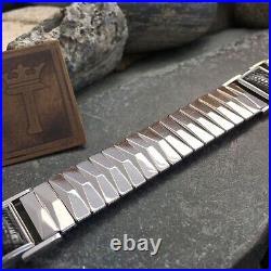 Rare 1955 5/8 10k White Gold-Filled Mid-Century Modern nos Vintage Watch Band