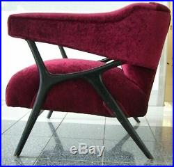 Rare 1958 Ward Bennett Kagan Style Chair Danish Mid Century Modern Eames Era