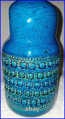 Rare 1960's Aldo Londi For Bitossi Rimini Blue Owl