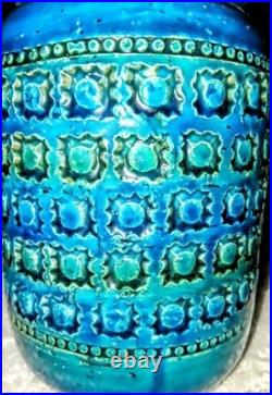 Rare 1960's Aldo Londi For Bitossi Rimini Blue Owl