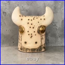 Rare 1960s Bull Sculpture German Studio Pottery Brutalist Mid Century Modern Art