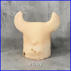 Rare 1960s Bull Sculpture German Studio Pottery Brutalist Mid Century Modern Art