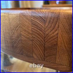Rare 1960s XL Mid Century Modern Teakwood Bowl Sowe Konst, Sovestad, Sweden NOTE