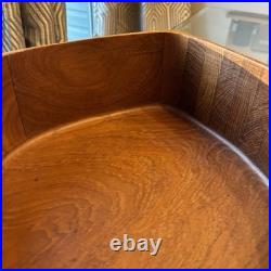 Rare 1960s XL Mid Century Modern Teakwood Bowl Sowe Konst, Sovestad, Sweden NOTE