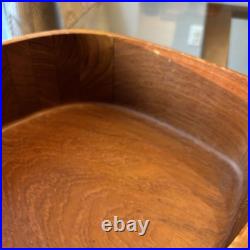 Rare 1960s XL Mid Century Modern Teakwood Bowl Sowe Konst, Sovestad, Sweden NOTE