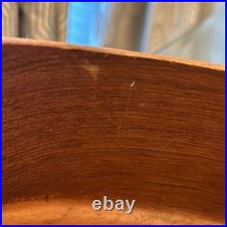 Rare 1960s XL Mid Century Modern Teakwood Bowl Sowe Konst, Sovestad, Sweden NOTE