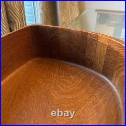 Rare 1960s XL Mid Century Modern Teakwood Bowl Sowe Konst, Sovestad, Sweden NOTE