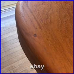 Rare 1960s XL Mid Century Modern Teakwood Bowl Sowe Konst, Sovestad, Sweden NOTE