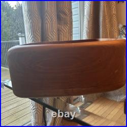 Rare 1960s XL Mid Century Modern Teakwood Bowl Sowe Konst, Sovestad, Sweden NOTE