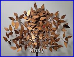 Rare 1970 Mid Century Modern Brass/Copper Tree Hand signed by Curtis Jere