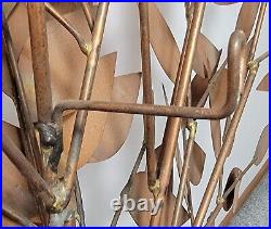 Rare 1970 Mid Century Modern Brass/Copper Tree Hand signed by Curtis Jere