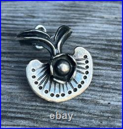 Rare 1971 SEPPO TAMMINEN Finland Mid Century Modern 925 Silver Flower Ring Sz. 8