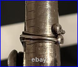 Rare 1971 SEPPO TAMMINEN Finland Mid Century Modern 925 Silver Flower Ring Sz. 8