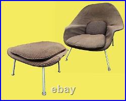 Rare 1st Gen. Womb Chair & Ottoman by Saarinen for Knoll Early circa 1948