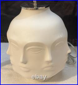 Rare 2- Jonathan Adler Dora Marr Table Lamps Vgc Fornasetti Style MID Cent
