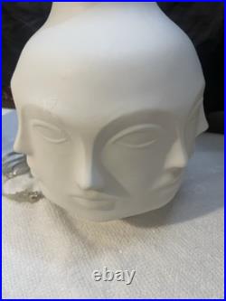 Rare 2- Jonathan Adler Dora Marr Table Lamps Vgc Fornasetti Style MID Cent