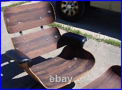 Rare 2nd Generation Eames Herman Miller Lounge Chair Ottoman Down Black Rosewood