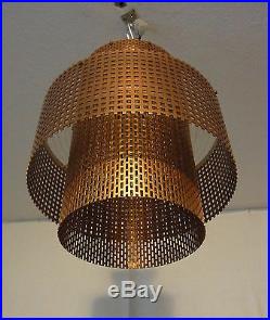Rare 50´s Ceiling Lamp Grids Lucite Industry Design Mategot Style #1