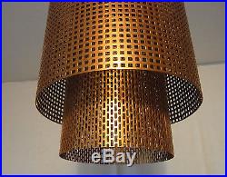 Rare 50´s Ceiling Lamp Grids Lucite Industry Design Mategot Style #2