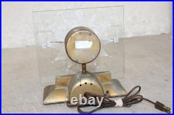 Rare 50's MasterCrafters Mid-Century Modern Eternalight Atomic Desk Clock WORKS