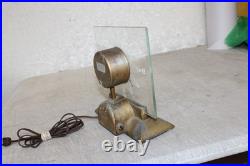 Rare 50's MasterCrafters Mid-Century Modern Eternalight Atomic Desk Clock WORKS