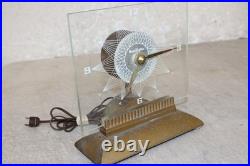 Rare 50's MasterCrafters Mid-Century Modern Eternalight Atomic Desk Clock WORKS
