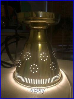 Rare 50s 60's Vintage Ceiling Light Lamp Fixture atomic mid-century eames porch