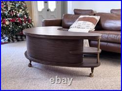 Rare 60s A. H. Stock Grand Server Coffee Table Bar Cabinet Mid-Century Modern