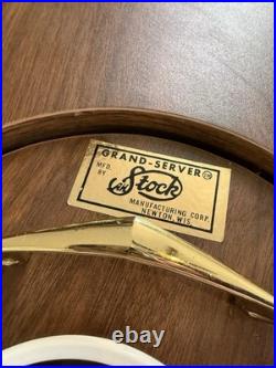 Rare 60s A. H. Stock Grand Server Coffee Table Bar Cabinet Mid-Century Modern