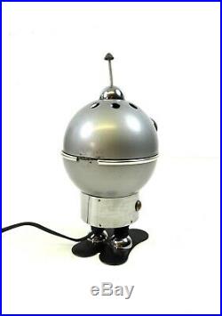 Rare 70s Space Age Robot Tin Table Lamp Vintage Futurism MID Century