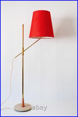 Rare ARTICULATED Mid Century Modern FLOOR LAMP Reading Light, 1950s, Germany
